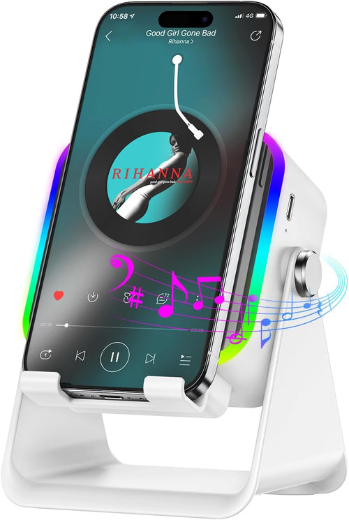 Flexivus AuraDock™ | 5-in-1 Foldable Bluetooth Speaker & Phone Stand